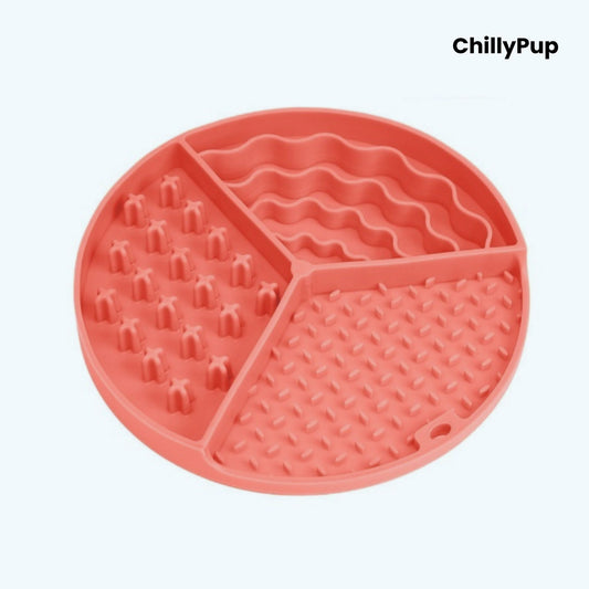 TriTreat Slow Feed Lick Mat with ChillyPup Branding