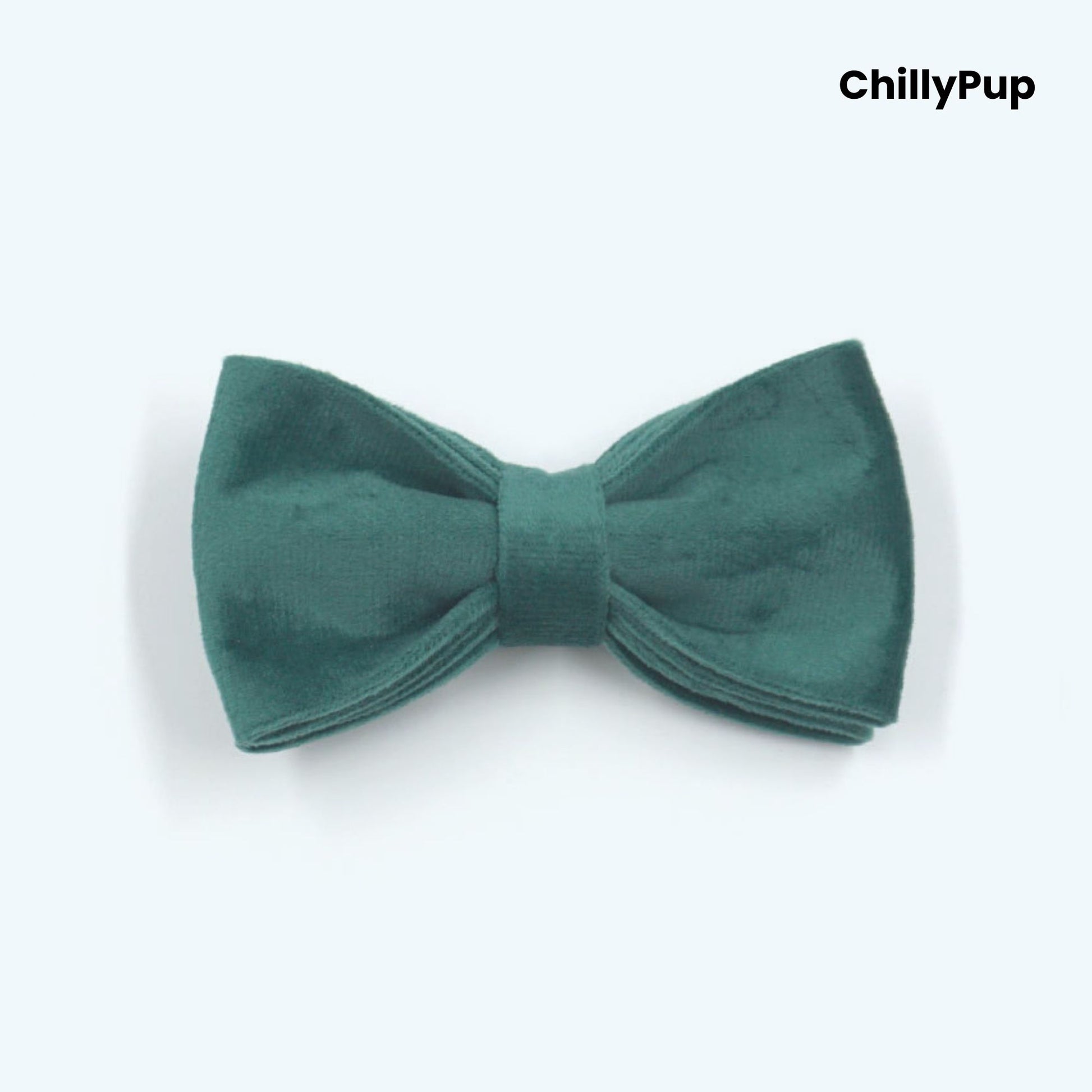 Velvet Dog Collar, Harness & Lead Set on a white background with Chillypup branding